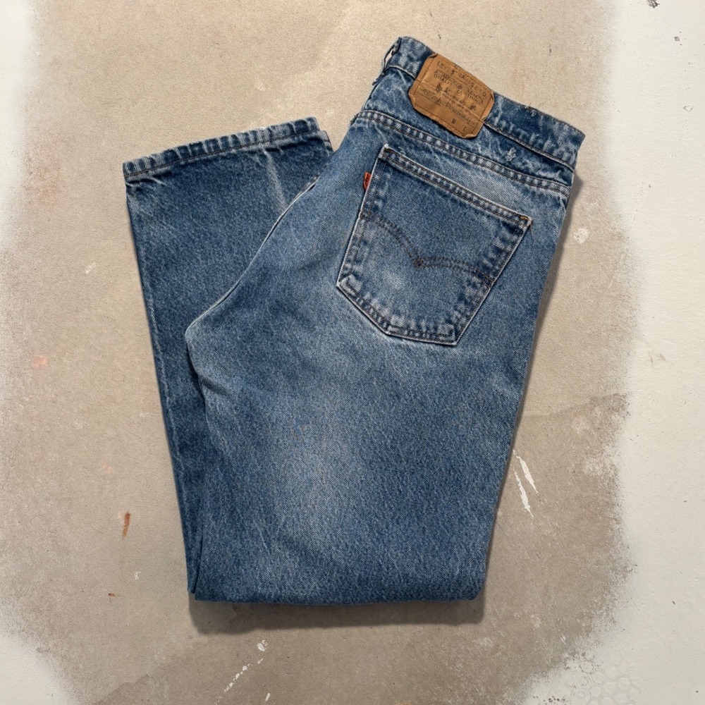 Vintage Levis 550 Orange Tab Relaxed Fit Tapered Leg Jeans Medium Wash 34x29
